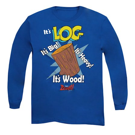 Ren & Stimpy Unisex Vuxen It ́s Log T-Shirt XL Royalblå