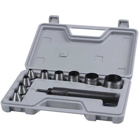 10 stk. Kraftigt hulsæt Pakning Læder Gummi Hulning DIY Læderhåndværk Perforering T