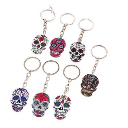 7 kpl Halloween-aiheisia silmukkamerkkejä, seosmetallista emalia pääkallokoristeet irrotettavat roikkuvat lukittavat silmukkamerkit neulomiseen 