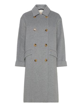 Mmvenice Wool Coat Outerwear Coats Winter Coats Grey MOS MOSH