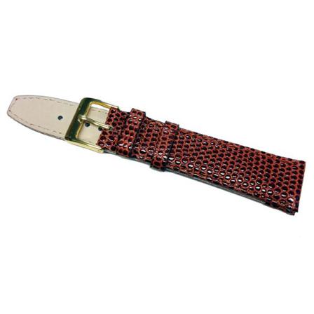 Italian Lizard Calf 18/20 Mm Brown 20 Mm/stålspänne