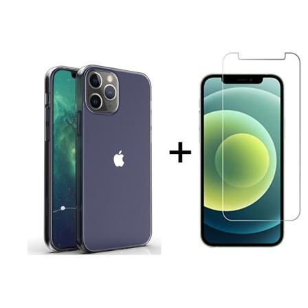 Silikone etui Plus skærmbeskytter - iPhone 12 Pro Max Transparent