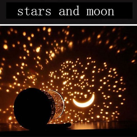 Led-yövalo projektori, tähtitaivas tähtikuu master, lapset vauva nukkua romanttinen värikäs Usb-lamppu sisustus(Monivärinen)