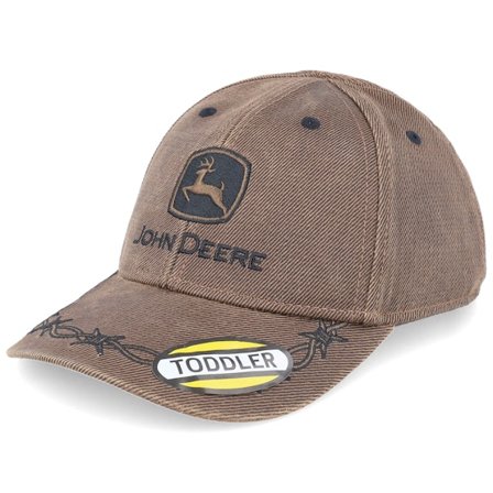 John Deere - Brown - adjustable - Cap - Kids Oilskin Cap Brown Adjustable - Hatstore