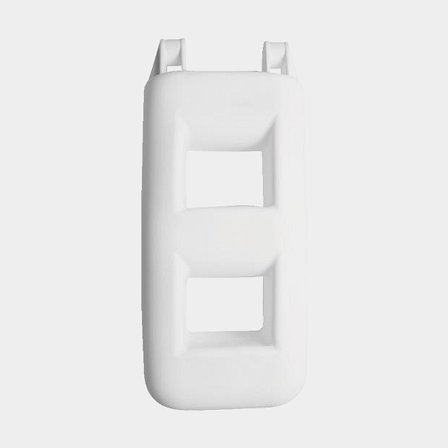 Trapfender Majoni 2 stappen, 55 x 25 cm, wit