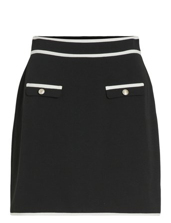 Vila Visola Hw Short Contrast Skirt/Ka - Black - M