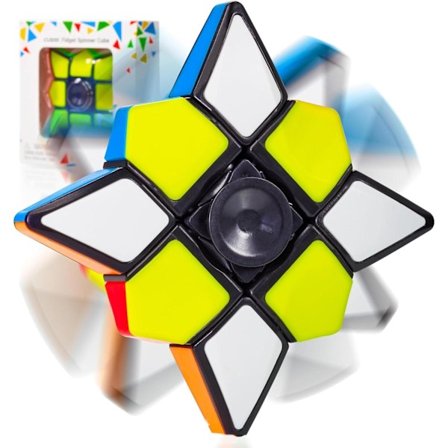 Magic Cube, Ruletti ja Fidget Spinner yhdessä, 3x3x1 Palapeli lapsille ja aikuisille - Ihanteellinen kehittävä lelu