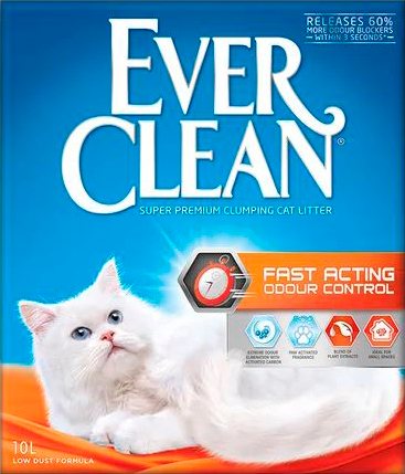 Ever Clean Kattesand Fast Acting Odor Control - 10L