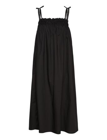 Mschlynella Cenilla Sl Dress Dresses Summer Dresses Svart MSCH Copenhagen*Betinget Tilbud