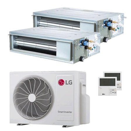 Condizionatore LG Canalizzabile CL dual split 12000+12000 BTU inverter A+++ unità esterna 4.7 kW