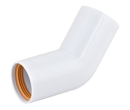 Faluplast 2316108 Bøy 45°, med gummitetning 40 mm, Innendørsavløp