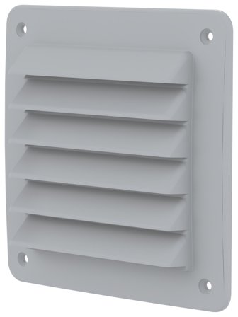 Fresh 182507 Gitter 150x150 mm grå, Ventilation