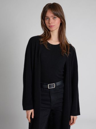 Kashmina - Kashmircardigan "Magni" - Sort - Size S