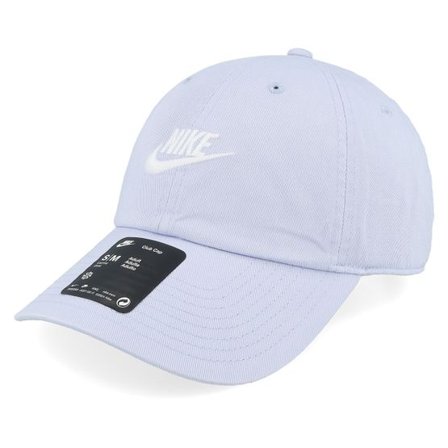Nike - Grå unconstructed Keps - Nk Club Cap Cb Futura Washed L Ghost/White Dad Cap @ Hatstore