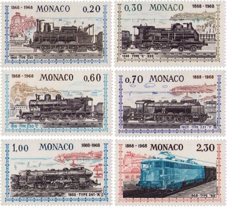 Monaco 1968 - YT 752-757 - Postfrisk - Postfrisk