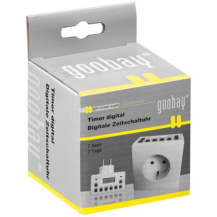 WENTRONIC goobay Digital Timer - automatisk strømsvitsj