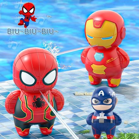 Anime-figuuri Spiderman vesiase söpö sarjakuva Lapset ulkoranta vesilelu Ironman kesätarvikkeet syntymäpäivälahja pojille tytöille