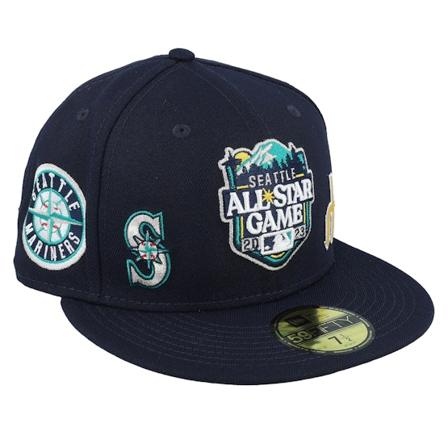 New Era - MLB Multi fitted Cap - Seattle Mariners 59FIFTY MLB All Star Game 23 Navy/Green Fitted @ Hatstore