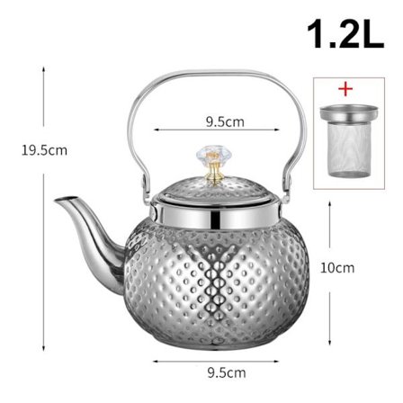 Vedenkeitin kahvipannu SILVER 1,2L