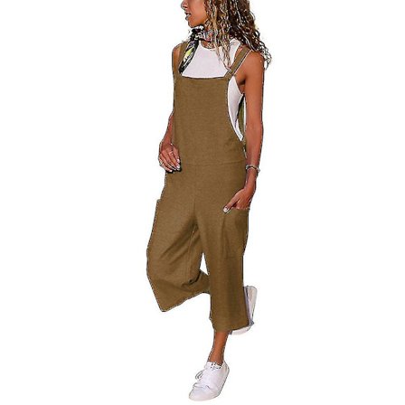 Dam Overall Jumpsuit Ärmlös Romper Playsuit