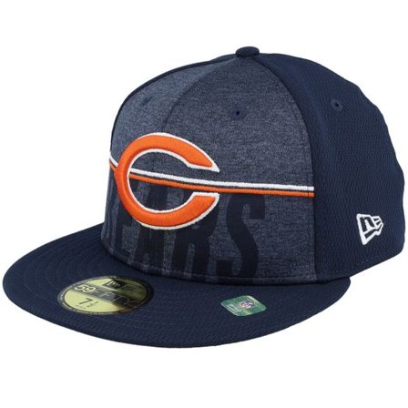 New Era - NFL Blå fitted Keps - Chicago Bears 59FIFTY NFL Training 23 Navy Fitted @ Hatstore