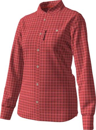 Halti Women's Leiri LS Check Shirt Women long-sleeved shirts Red 42