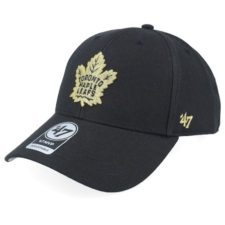 47 Brand - NHL Svart adjustable Caps - Toronto Maple Leafs NHL Snap 47 Mvp Black/Gold Adjustable @ Hatstore