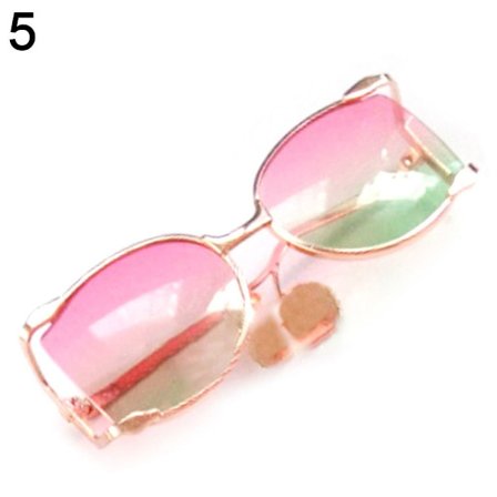 Söta runda ram plysch docka glasögon 5 5