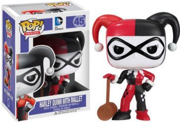 Dc Comics - Pop Funko Vinyl Figure 45 Harley Quinn & Mallet 9 Cm