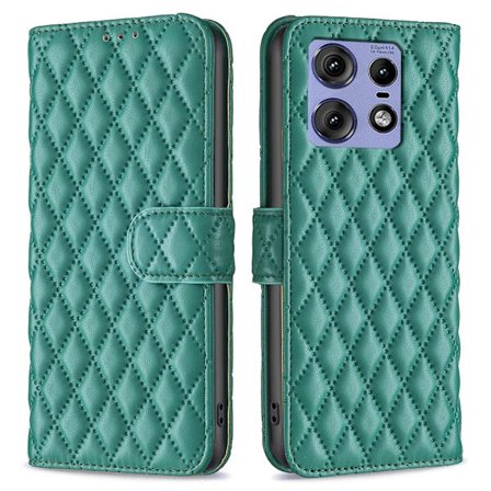 SKALO Motorola Edge 50 Pro 5G BINFEN COLOR Quiltet Pung - Grøn