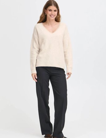 Fransa Frellen Pu 1 - Cream - L