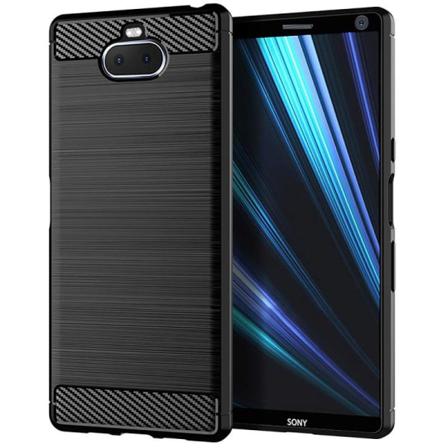 Xperia 10 Stöttåligt Stötdämpande Skal Slimcarbon Svart