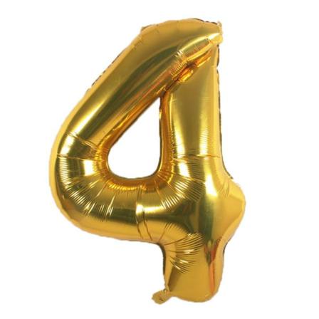 Realmax 4 Folieballong One Size Guld