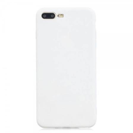 Ohut pehmeä kännykkäkuori Apple iPhone 7/8 Plus -puhelimelle - valkoinen White
