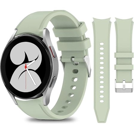 Kompatibel med Samsung Galaxy Watch 4 Band 40mm 44mm/ Galaxy Watch 4 Classic Band 42mm 46mm/ Galaxy Watch 3 Band 41mm, Ingen Mellanrum Mjuk Silikon 