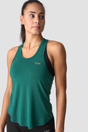 ICANIWILL - Everyday Tank Top Wmn Deep Emerald - Träningslinne - Dam - Träningskläder från ICIW