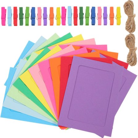 2 Sarjaa DIY Ripustettavia Valokuvakehyskoristeita Luova Paperinen Ripustettava Valokuvakehys