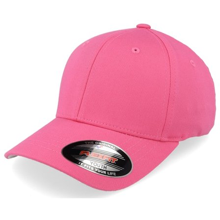 Flexfit - Rosado flexfit Gorra - Kids Wooly Combed Darkpink Flexfit @ Hatstore
