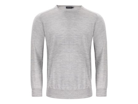 J. HARVEST & FROST Tröja merino J.HoF u-ring grå S - Lyreco - Yrkeskläder - Tröjor och Sweatshirts - Stickat