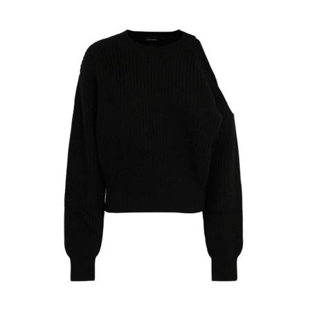 Lisa Yang, Round-neck Knitwear Zwart, Dames, Maat:S