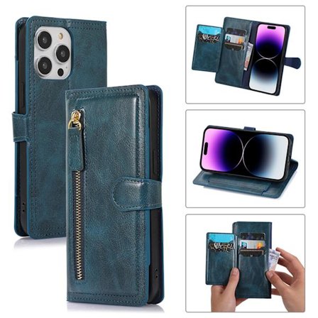 iPhone 16 - Stilrent Plånboksfodral med dragkedja