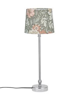 Bordlampe Base med Dahlia-mønstret skjerm