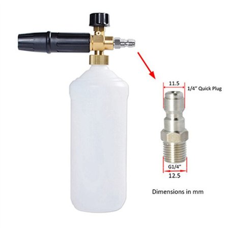 2X 1/4 tuuman lumipesuvaahdon liitin ruiskupistooliadapterin irrotusliitin