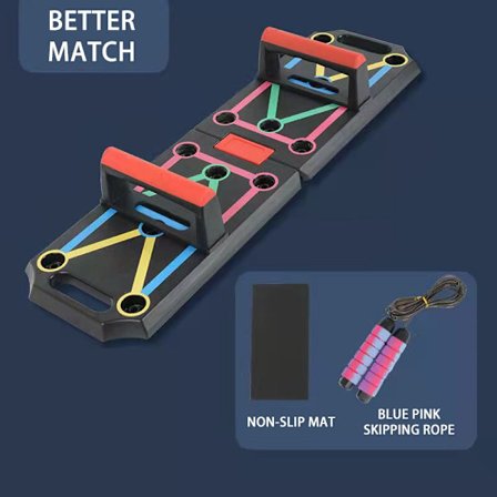 Multifunktions Push Up Board Vikbar 9 In 1 Push Up Stand Träningsbräda Push Up Rack Fitness för hemmagym