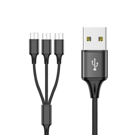 2m/6.5ft kestävä nailoninen USB-Micro USB -latauskaapeli virtajohto