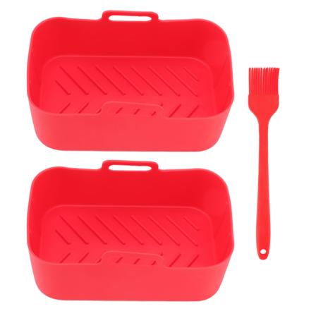 2 kpl Friteeraussilikonikoria, Tarttumaton, Kestävä Korkeassa Lämpötilassa