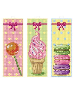 Stickpackung Lesezeichen Sweets 3-er Pack