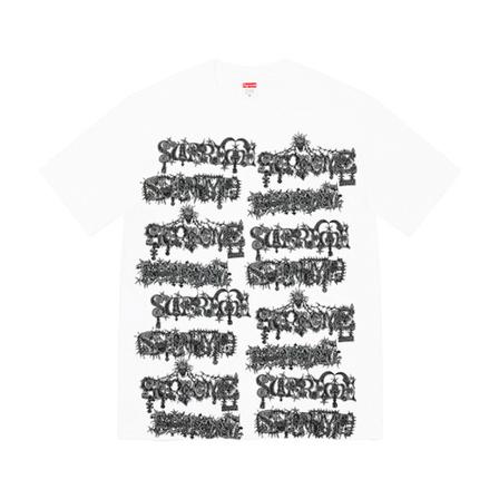 Supreme, Wombat Tee Wit, Heren, Maat:XL,Cotton