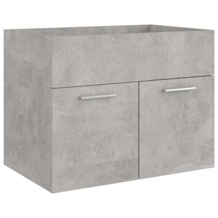 Vidaxl Tvättställsskåp Betonggrå 60x38,5x46 Cm Konstruerat Trä Grå