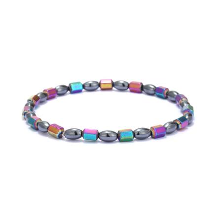 2-pak Anti-angst Magnetisk Ankelkæde Obsidian Chakra Ankelkæde